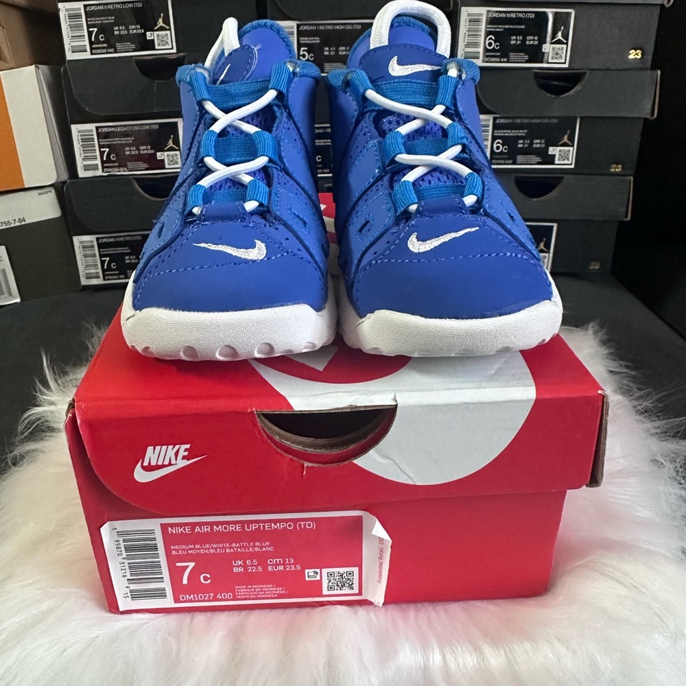 Nike Kids Air More Uptempo Royal Blue Sneakers